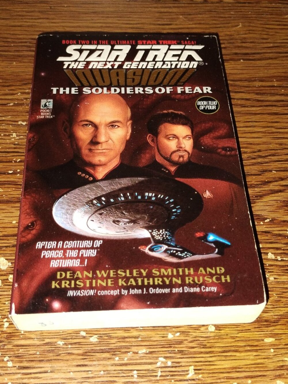 Star Trek - The Next Generation - Invasion - The Soldiers of Fear Paperback book